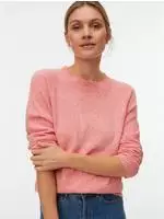 Vero Moda Rundhalspullover "VMDOFFY LS O-NECK BLOUSE GA NOOS" Materialmix,...
