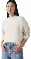 Levi's A5942-0036-S, Levi's Everyday Sweatshirt Beige S Frau White