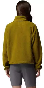 Columbia Helvetia II Cropped Half Snap Fleece (2092231) mossy green/greenscape