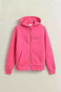GANT Tonal Shield Sweatjacke (4200671) bright fuschia
