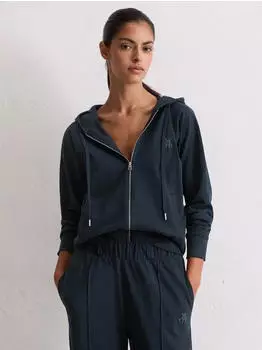 Marc O'Polo Heavy Jersey Kapuzensweatjacke dark navy