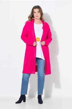 Mia Moda Strickjacke A-Linie Strukturmix (71911601) pink