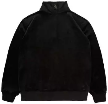 Juicy Couture Pete Velour Half Zip Pullover mit Strasssteinen (60835552) schwarz