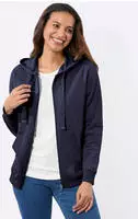 Witt Shirtjacke Sweatjacke Langarm blau 36
