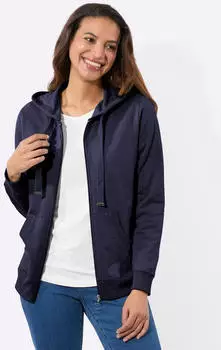 Witt Weiden Shirtjacke Sweatjacke Langarm marine
