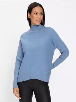 Heine Stehkragenpullover bleu
