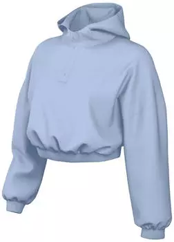 Nike Phoenix Fleece Oversize Henley Hoodie (IF0258-407) hydrogen blue