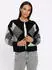 Heine Jacquard Strickjacke schwarz-ecru-gemustert