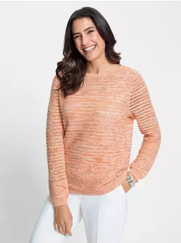Witt Weiden Pullover ecru-apricot-meliert