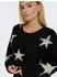 Only Azu LS Star O-Neck Strickpullover (15353125) schwarz/hellbeige