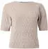 Vero Moda VMDOFFY STITCH 2/4 O-NECK PULLOVER NOOS Kurzarmpullover Regular Fit (84033835) taupe
