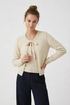 Only ONLJESSIE Strickjacke (15348630) creme