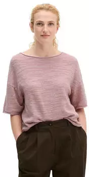 Marc O'Polo Strickpullover aus Leinen-Baumwolle-Mix (28354563) mild rose