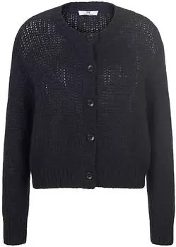 Peter Hahn Strickjacke überschnittener Schulter schwarz (803853)