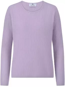 Peter Hahn Rundhals-Pullover 1/1-Arm aus 100% Kaschmir lila (122937)