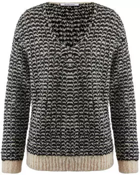 Peter Hahn V-Pullover tiefem Ausschnitt beige (121657)
