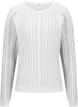 Peter Hahn Rundhals-Pullover weiss (123386)
