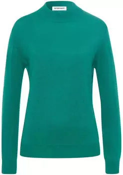 Peter Hahn Stehbund-Pullover Modell Sabrina aus Seide und Kas grün (111593)