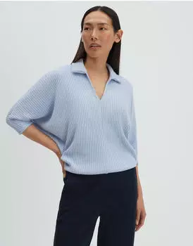 someday. UVANA Oversized Sweatshirt in breiter Rippenstruktur hellblau
