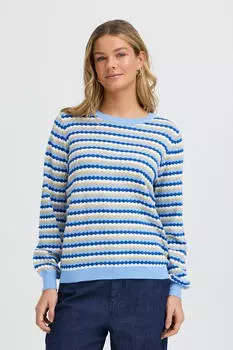 Fransa FRCaia Pu 3 Pullover (20617448) della robia blue stripe