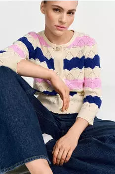 Rich & Royal Cardigan (2602-100) royal blue