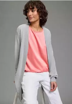 Laura Scott Strickjacke (21381323) grau mélange