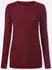 Sieh an! Strickpullover Longpullover Langarm Perlfang (347554) dunkelrot