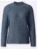Witt Weiden Strickpullover Langarm Struktur Mustermix rauchblau