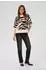 Kaffe KAsandra Strickpullover Baggy Fit schwarz/gebrochenes weiß