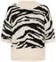 Kaffe KAsandra Strickpullover Baggy Fit schwarz/gebrochenes weiß