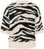 Kaffe KAsandra Strickpullover Baggy Fit schwarz/gebrochenes weiß