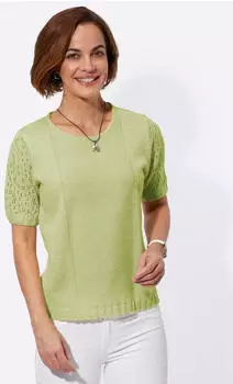 Witt Weiden Boucl&eacute; Pullover lindgr&uuml;n
