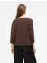 Vila VIMalu Boatneck 3/4 Arm-Pullover, Lockere Passform (61009232) braunmeliert