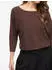 Vila VIMalu Boatneck 3/4 Arm-Pullover, Lockere Passform (61009232) braunmeliert