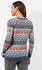 Witt Weiden Jacquard Pullover Langarm rauchblau-rosenholz