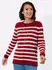 Witt Weiden Strickjacke Langarm Jersey rot-ecru