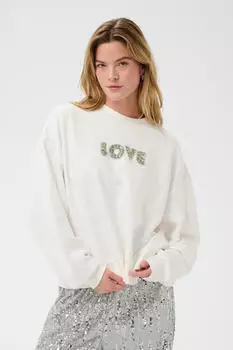 Kaffe KAliliana Knit Pullover Regular Fit weiß
