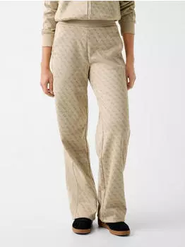 Guess Maya 4G Wide Leg Pants beige/grau