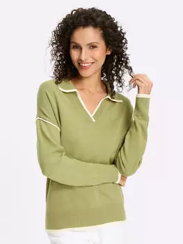 Heine Pullover Strickpullover (39888300) schilf