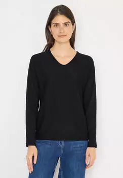 Cecil Dolman V-Neck Pullover (303646) schwarz