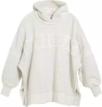 Desigual Liam Oversize Kapuzensweatshirt (26SWSK03) schwarz/hellgrau