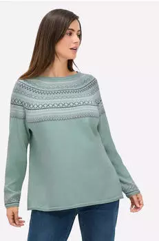 Witt Weiden Norwegian Sweater mint-gemustert
