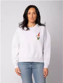 watapparel Sweatshirt Rainbow Cassette / Tarot The Reader / Cute Fox (V1095283) cool heather grey