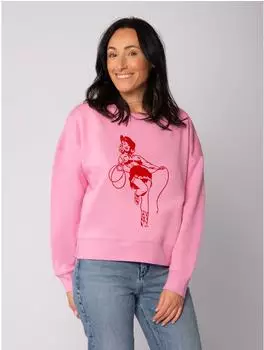 watapparel Cowgirl Sweatshirt bubble pink