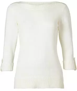 Witt Weiden 3/4 Arm-Pullover wollweiß