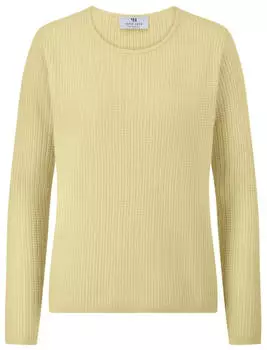 Peter Hahn Rundhals-Pullover 1/1-Arm aus 100% Kaschmir gelb (122898)