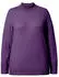 Ulla Popken Shirt Slim Fit Stehkragen Langarm (822010) purpur
