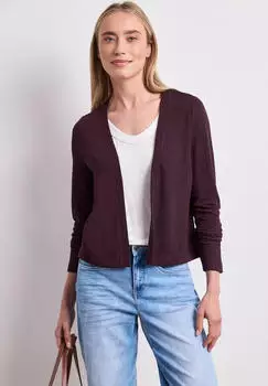 Street One Nette Strickjacke in offener Passform (A32478817820) rustic rouge