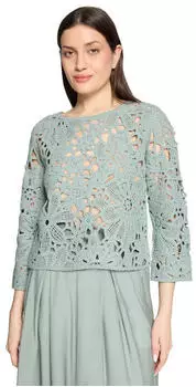 Betty Barclay Strickpullover mit U-Boot-Ausschnitt (54301912) gray mist/gr&uuml;n