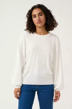 Kaffe KAkaren Strickpullover (10509470) perlwei&szlig;